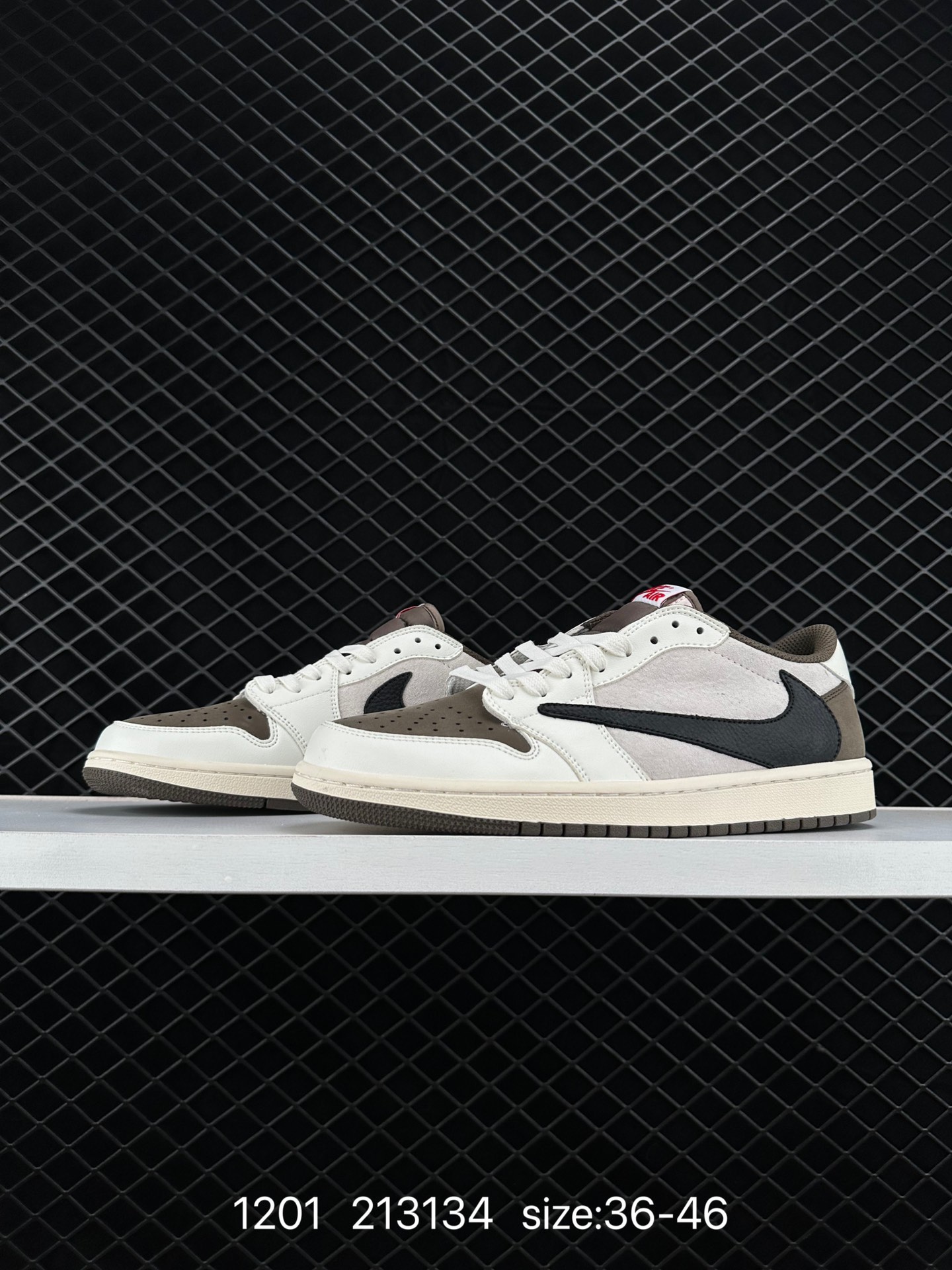 Louis Vuitton x Travis Scott x Nike Air Jordan 1 Low OG SP”Damier Azur/Brown/LV Monogram“